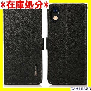 ☆送料無料 Xperia Ace III ケース 手帳型 本革 エ 枚 横置き ド機能 耐衝撃 Ayakumo ブラック 4573