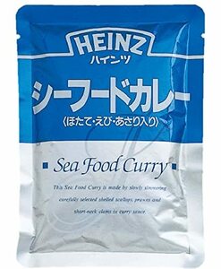 HEINZ(ハインツ) シーフードカレー 【ホタテ/えび/あさり入り】 海鮮カレー ピリ辛 200g×10袋