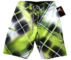 * бесплатная доставка *ISLANDHAZE мужской купальный костюм морская вода брюки зеленый ⑨ размер M