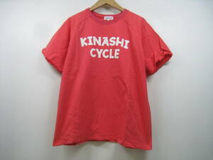 木梨サイクル KINASHI CYCLE Tシャツ 半袖 トップス ロゴ ピンク サイズM