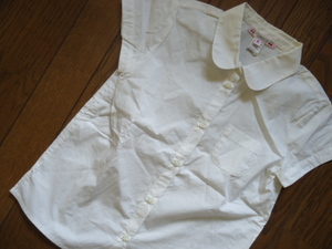  beautiful goods *Bonpoint Bonpoint * standard short sleeves blouse circle collar white . examination ... interview size 8