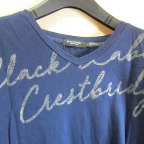 ブラックレーベル クレストブリッジ メンズ L Tシャツ カットソー トップス BLACK LABEL CRESTBRIDGE 濃紺 タ126の画像2