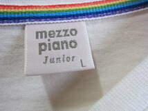 mezzo piano Junior メゾピアノ ジュニア L 160 Tシャツ カットソー ロゴ ショートケーキ刺繍 ガールズ ティーンズ 女の子 タ222_画像5