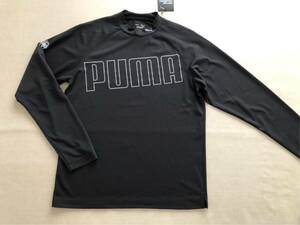 送料無料◆サンプル品◆PUMA GOLF ビッグ プーマ ロゴ モックネック シャツ◆(L)◆624928-01◆プーマ ゴルフ