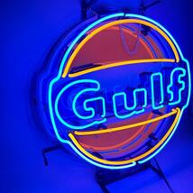 『早い者勝ち』ガルフ★Gulf　看板　ネオンサイン　世田谷ベース　ガレージ　電飾看板 アメリカ雑貨　インテリア　照明　_画像3