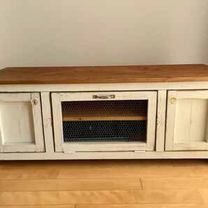 ローボード テレビ台 アンティーク ヴィンテージ 家具 手作り ハンドメイド DIY 北欧風 インターデコハウス テレビボード