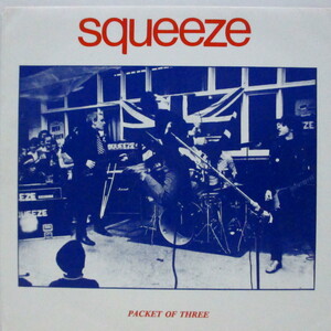 SQUEEZE-Packet Of Three (UK '79 再発 7+ライブ写真「品番入り光沢」PS)