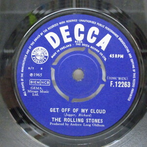 ROLLING STONES-Get Off Of My Cloud (UK オリジナル「ラウンドセンター#2」7+カ