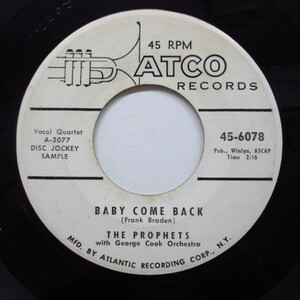 PROPHETS-Baby Come Back (Promo)