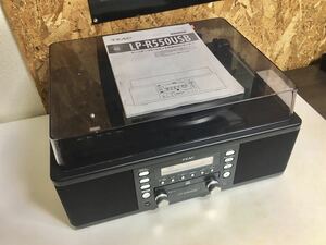 【動作確認済】TEAC CDレコーダー ターンテーブル LP-R550USB カセットプレーヤー　CD・カセット録再OK・ターンテーブル不動(レコード不可)