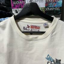 go slow caravan ゴースローキャラバン 猫 ネコ 晩酌 酒 袖 プリント ロンT 長袖Tシャツ 5 XL ホワイト_画像3