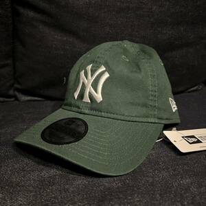 NEW ERA 9TWENTY Cap NY キャップ 帽子 ダークグリーン 13562180 ニューエラ ウォッシュドコットン