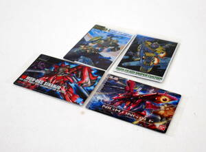 ▼送料180円▼ (R510-F36) 機動戦士ガンダム ウエハース カード FA-78-1/NIGHTINGALE/MSN-06S SINANJU/RGM-79 GM SNIPER CUSTOM 4枚セット