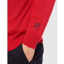 新品 フィラ ゴルフ セーター LLサイズ 赤 レッド 789-710Y FILA GOLF メンズ ゴルフウェア 定価7,500円+税_画像4