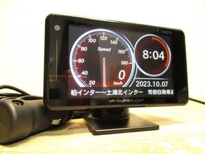 2023/10月版データ ユピテル 光レーザー対応 レーダー探知機 LS310 OBDⅡ対応 タッチパネル式 フルマップ表示 スピードメーター 水温系等