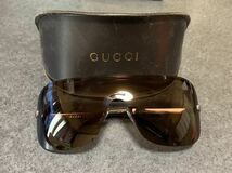 【良品】グッチ　GUCCI　サングラス　ケース付き　ブラウン系_画像1