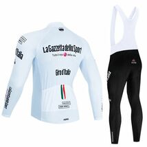 新品 長袖 上下セット No92 XXLサイズ イタリア サイクルジャージ ウェア メンズ サイクリング MTB ロードバイク 自転車_画像2