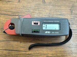 「B222_8」AND ACA LEAKAGE TESTER クランプメーター AD-5583 通電OK 現状出品