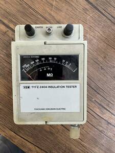 「B2_5」横河電機 YEW TYFE 2404 INSULATION TESTER 電圧計 動作未確認 現状出品