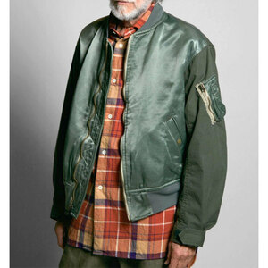 Nigel Cabourn ナイジェルケーボン MA-1 MODIFIED JACKET モディファイド ジャケット 48　完売商品