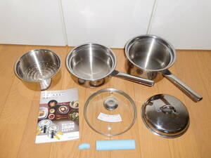  Asahi light metal * Princess pan LS. stainless steel cover * glass cover * steamer * silicon cover * cooking compilation 