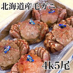 北海道産毛ガニ800g×5