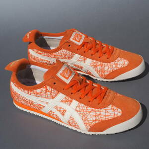 デッド!! 新品 24.5cm Onitsuka Tiger オニツカタイガー メキシコ オレンジｘ白 スニーカー