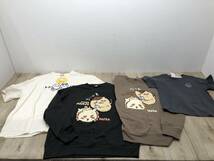 110　☆）　ちいかわ　衣類　まとめ　中古・現状品　Tシャツ　トレーナー　ルームウェア　ブランケットなど　しまむら_画像9