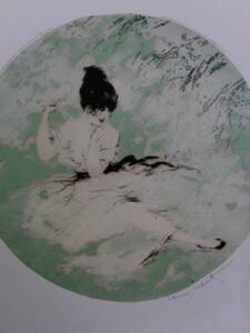 Art hand Auction Louis Icart, in the forest, Luxury limited edition print collection, price 100, 000 yen/frame included, Artwork, Painting, Portraits