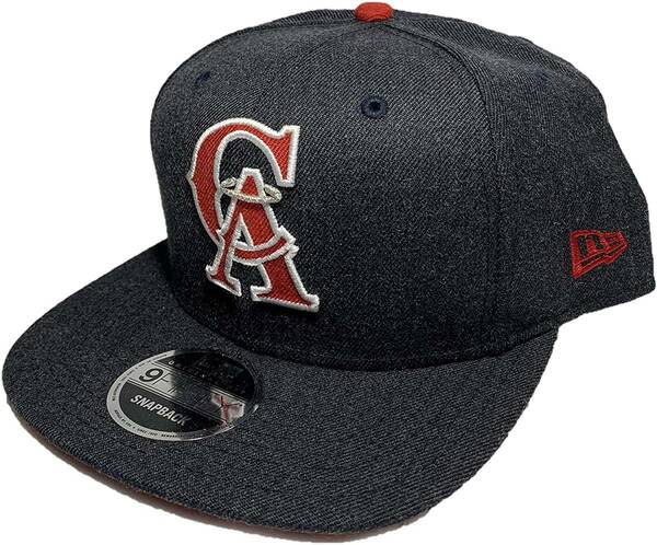 New Era ニューエラ 9FIFTY COOPERSTOWN カリフォルニア エンゼルス スナップバックキャップ（チャコールネイビー） [並行輸入品]