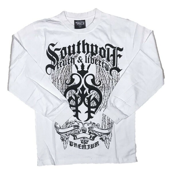 [並行輸入品] SOUTH POLE サウスポール truch ＆ liberry 長袖 Tシャツ (ホワイト) (XXL)