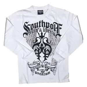 [並行輸入品] SOUTH POLE サウスポール truch ＆ liberry 長袖 Tシャツ (ホワイト) (XXXL)