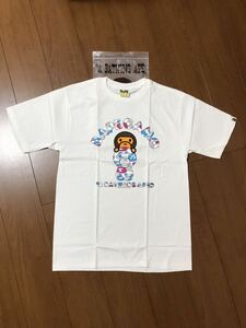 A BATHING APE BAPE CAMO マイロ カレッジロゴTee XL 横浜店舗限定カラー MILO サル迷彩カモ柄 ア ベイシング エイプ ベイプTee