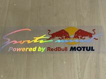 Red bull レッドブルMOTUL 黒レインボーメッキステッカー_画像9