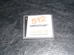 動作保証！SanDisk CFカード 512MB