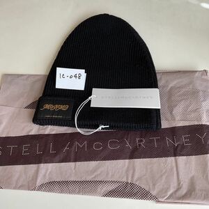 ★STELLA McCARTNEY★ステラマッカートニー★ブラック★ニット帽★MADE IN ENGLAND★イギリス製★