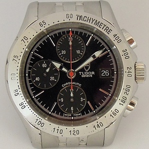 SS TUDOR チュードル 79380 クロノチック 3カウントデイト付きクロノグラフ自動巻き 黒文字盤 《 即決・消費税無し・送料込み 》