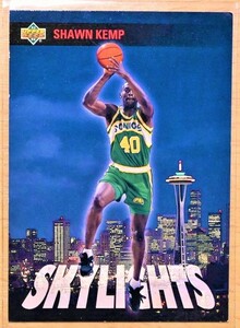 Shawn Kemp (ショーンケンプ) 1993 SKYLIGHTS トレーディングカード 475 【NBA シアトルスーパーソニックス Seattle Supersonics】