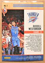 RUSSELL WESTBROOK (ラッセル・ウェストブルック) 2017-18 TEAM LEADERS トレーディングカード 【NBA,オクラホマシティ・サンダー,OKC】_画像2