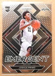 JOSHUA PRIMO (ジョシュア・プリモ) 2021-22 PRIZM EMERGENT ROOKIE ルーキー トレーディングカード 【NBA,サンアントニオ・スパーズ,SPURS