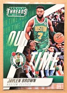 JAYLEN BROWN (ジェイレン・ブラウン) 2018-19 THREADS OUR TIME トレーディングカード 9 【NBA,ボストンセルティックス,CELTICS】