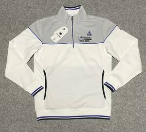 新品◇le coq sportif GOLF COLLECTION ルコックゴルフ◇Mサイズ◇ 保温・ストレッチ裏起毛 ハーフジップカットソー ミドラー