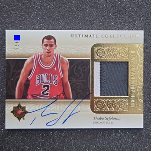 ◆【Auto Patch】Thabo Sefolosha NBA UD 2006-07 Ultimate Collection Rookie Autographed Patch ◇検索：タボ・セフォロシャ 直筆サイン