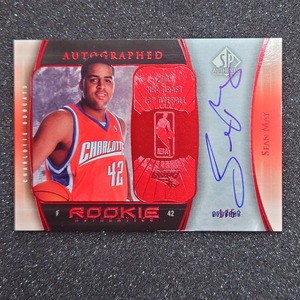 ◆【1/5 Auto 1st#】Sean May NBA 2005-06 UD SP Authentic Rookie Authentcs card#103　◇検索：ショーン・メイ 直筆サイン 
