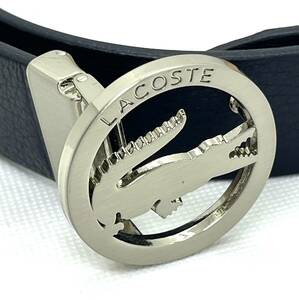 美品★LACOSTE　ラコステ　シルバーサークルバックルベルト　レディース　日本限定モデル/1752