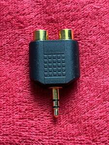  audio conversion connector 3.5MM 3 ultimate stereo ( male ) -RCA( female ) conversion connector 3.5mm 3 ultimate stereo Mini plug ( male ) / RCA( female ) USED