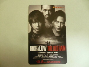 ★001★　使用済　ムビチケ　半券　映画　★　HiGH&LOW　THE RED RAIN　★　TAKAHIRO　斎藤工　登坂広臣