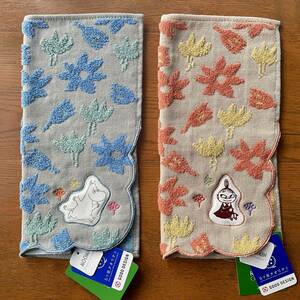 MOOMIN towel art gallery towel handkerchie flower field . san . Moomin * little mii2 pattern set Moomin 