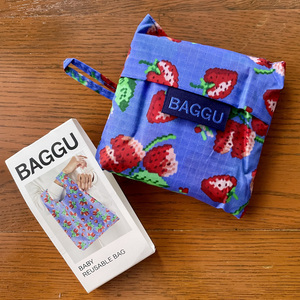 BAGGU　BABY BAGGU　廃番品　ワイルドストロベリー　ベビーバグゥ　エコバッグ