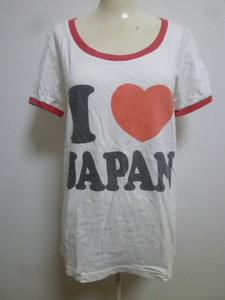 [ новый товар ]W.C/ двойной si-! белый × красный стандартный футболка cut and sewn M/ Wakatsuki Chinatsu!625